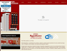 Tablet Screenshot of hotelrajadhane.com